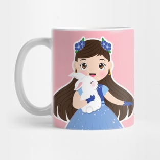 Cute blue chinese girl Mug